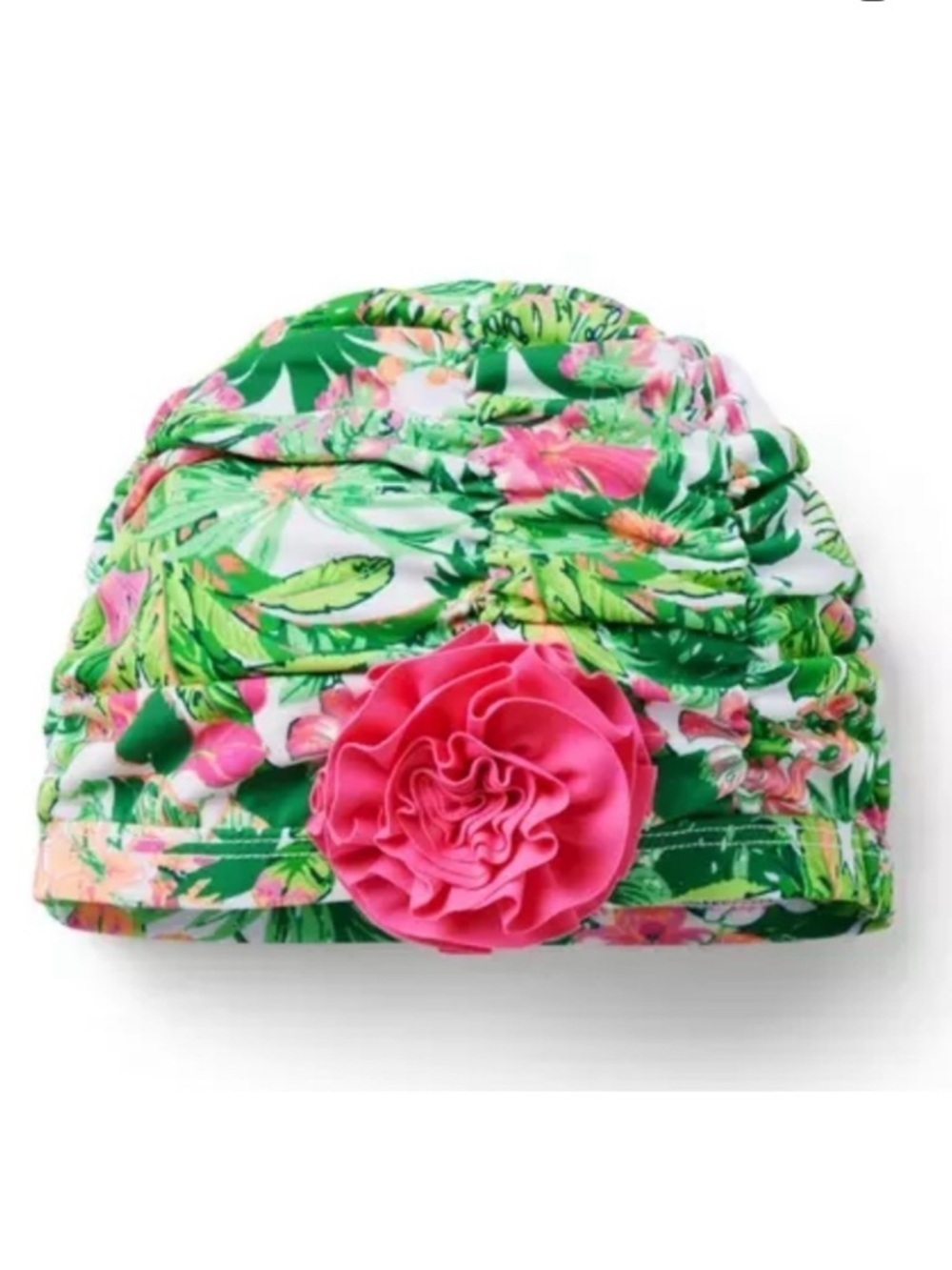 Janie and Jack Little Girl Recycled Tropical Floral Swim Headwrap Toddler 2T-3T